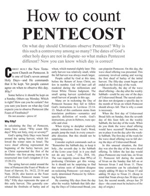 Image for How to Count Pentecost