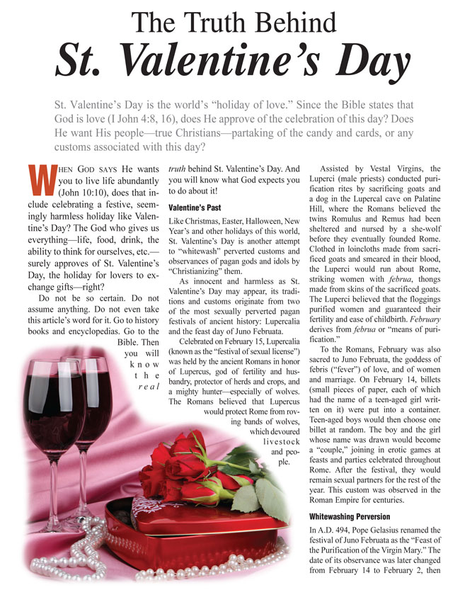 The Truth About Valentine s Day and Other Holidays (Part 1)