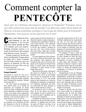 Image for Comment compter la Pentecôte